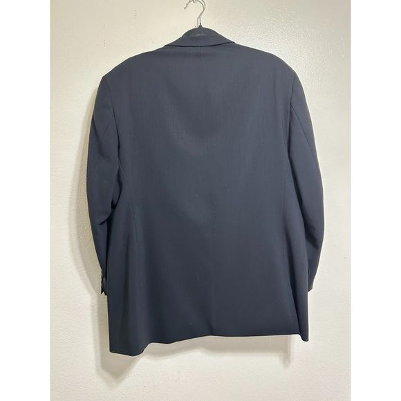 Bernini of Beverly Hills Men's Wool 3-Button Black Jacket Made In Italy Size 38R - Picture 4 of 4